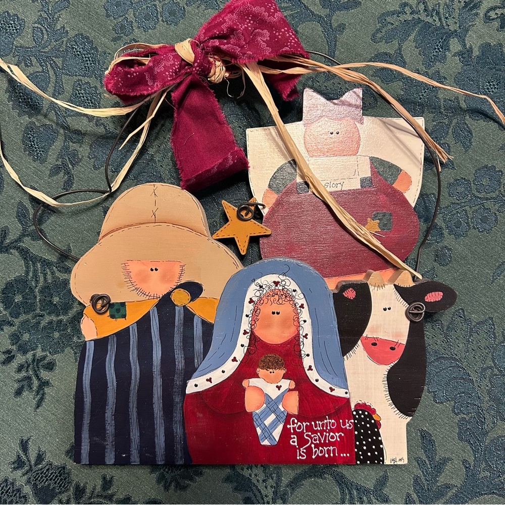 🌟 Whimsical Folk Art Nativity Scene